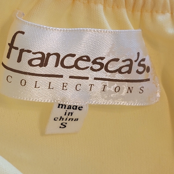Bright Yellow Mini Ruffle Sweetheart Neck‎ Summer Sun Dress Size Small - Picture 8 of 14